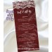 Rustic Wedding Menu card tea length,Wood Lace wedding Menu card tea length,(017w)